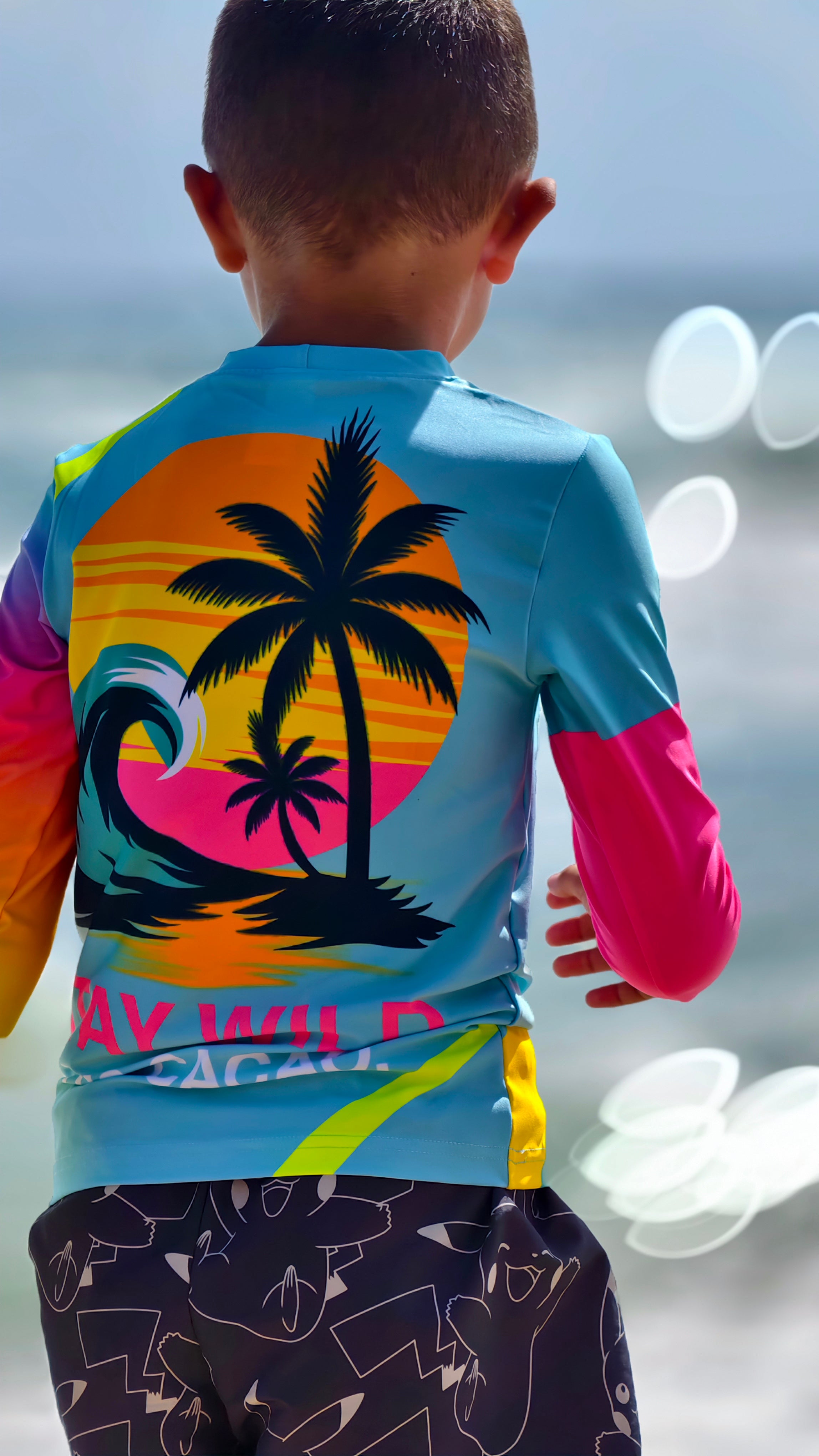 Camisola infantil de proteção UV Ocean Joy CACAO Beachwear™️
