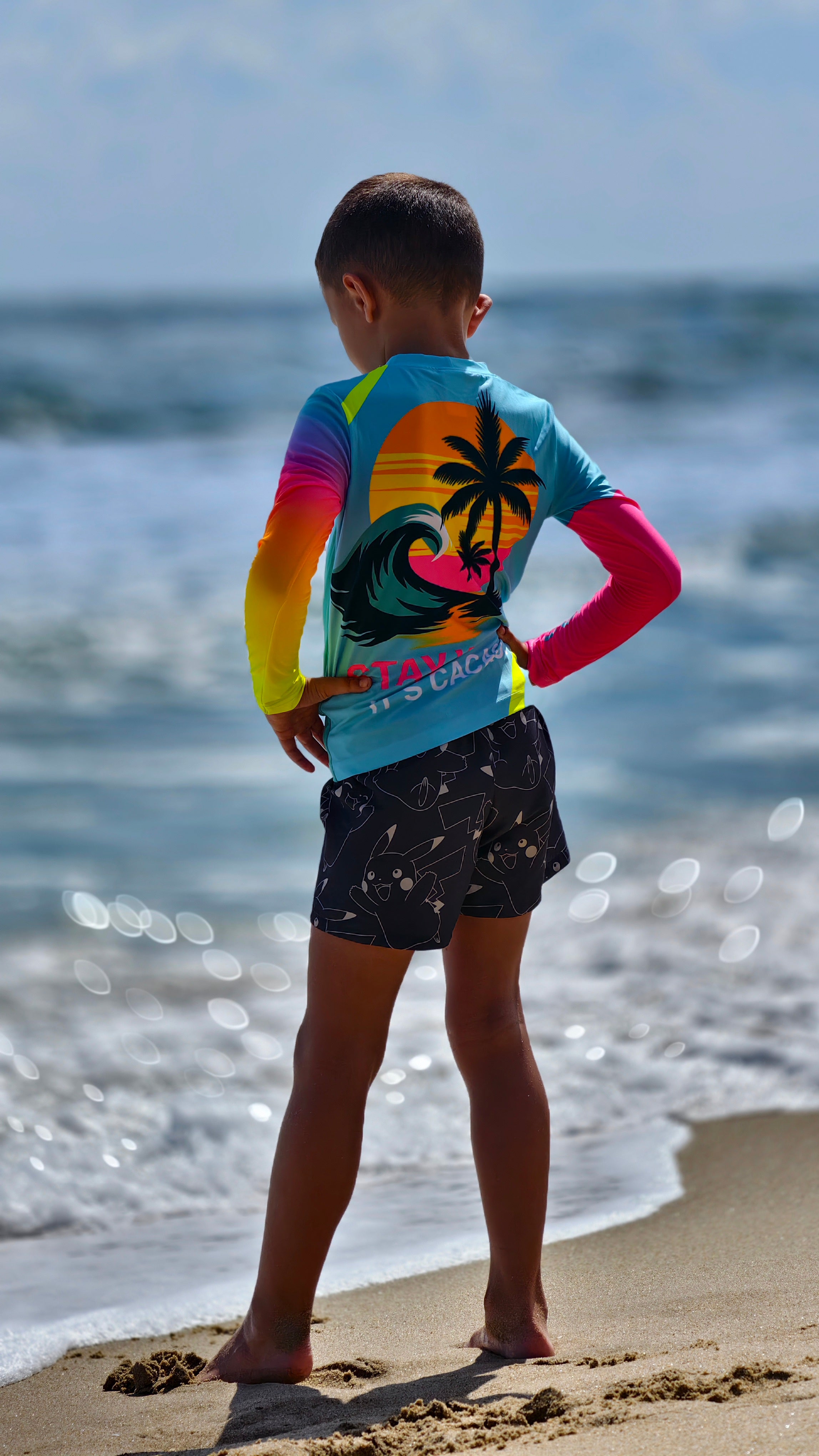 Camisola infantil de proteção UV Ocean Joy CACAO Beachwear™️
