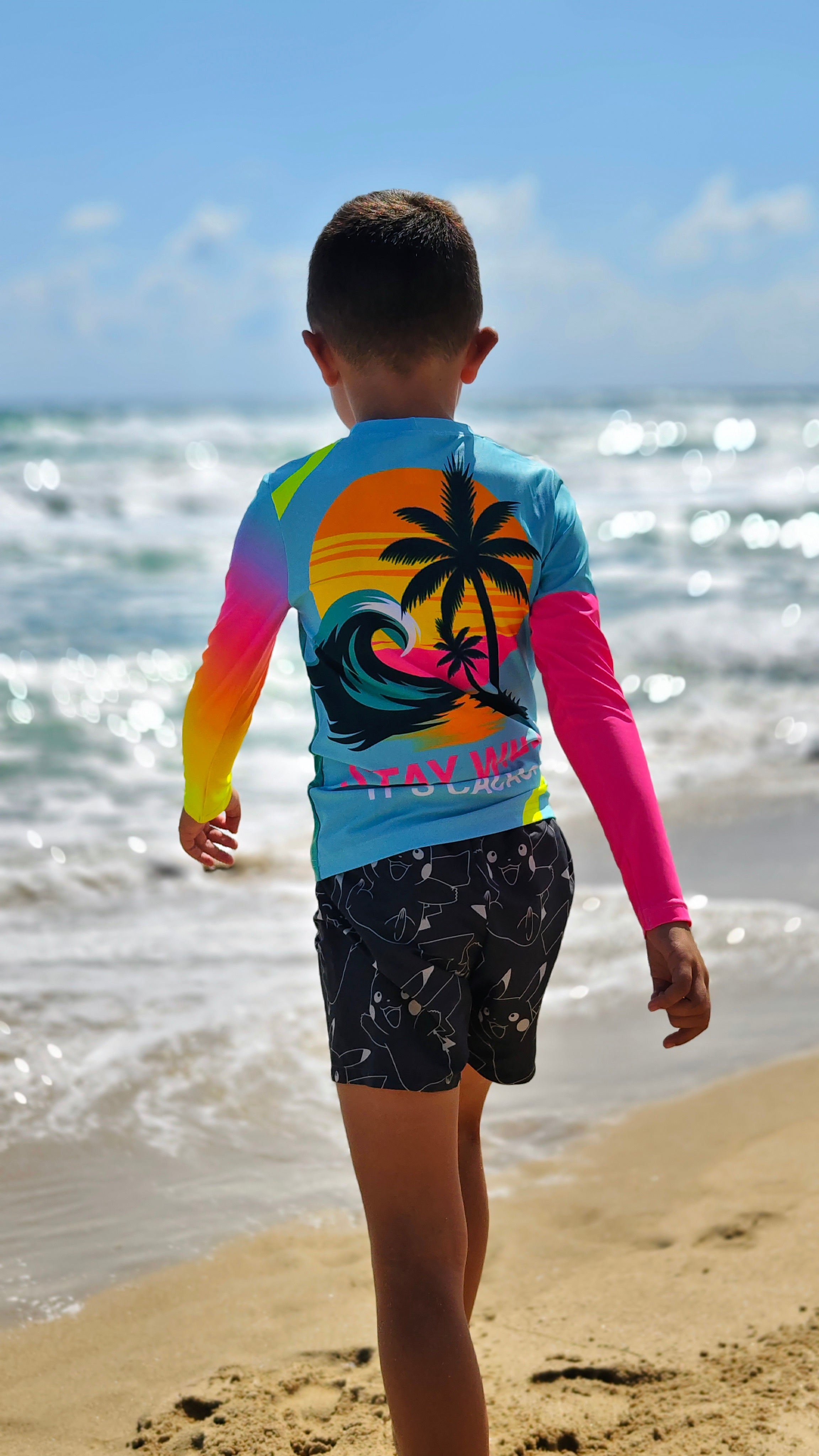 Camisola infantil de proteção UV Ocean Joy CACAO Beachwear™️
