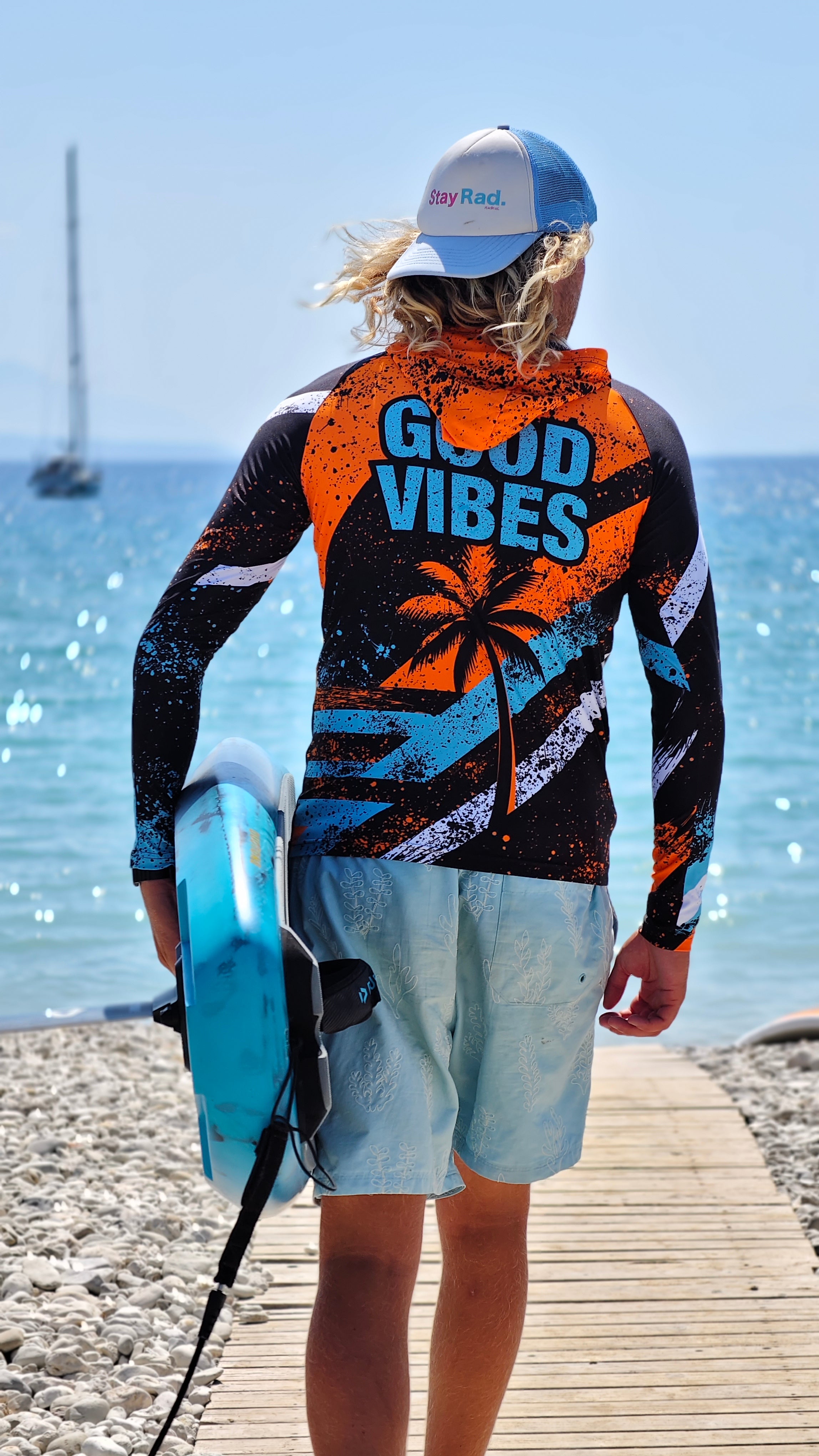 Blue Spirit rashguard masculino CACAO Beachwear™️ com proteção UV
