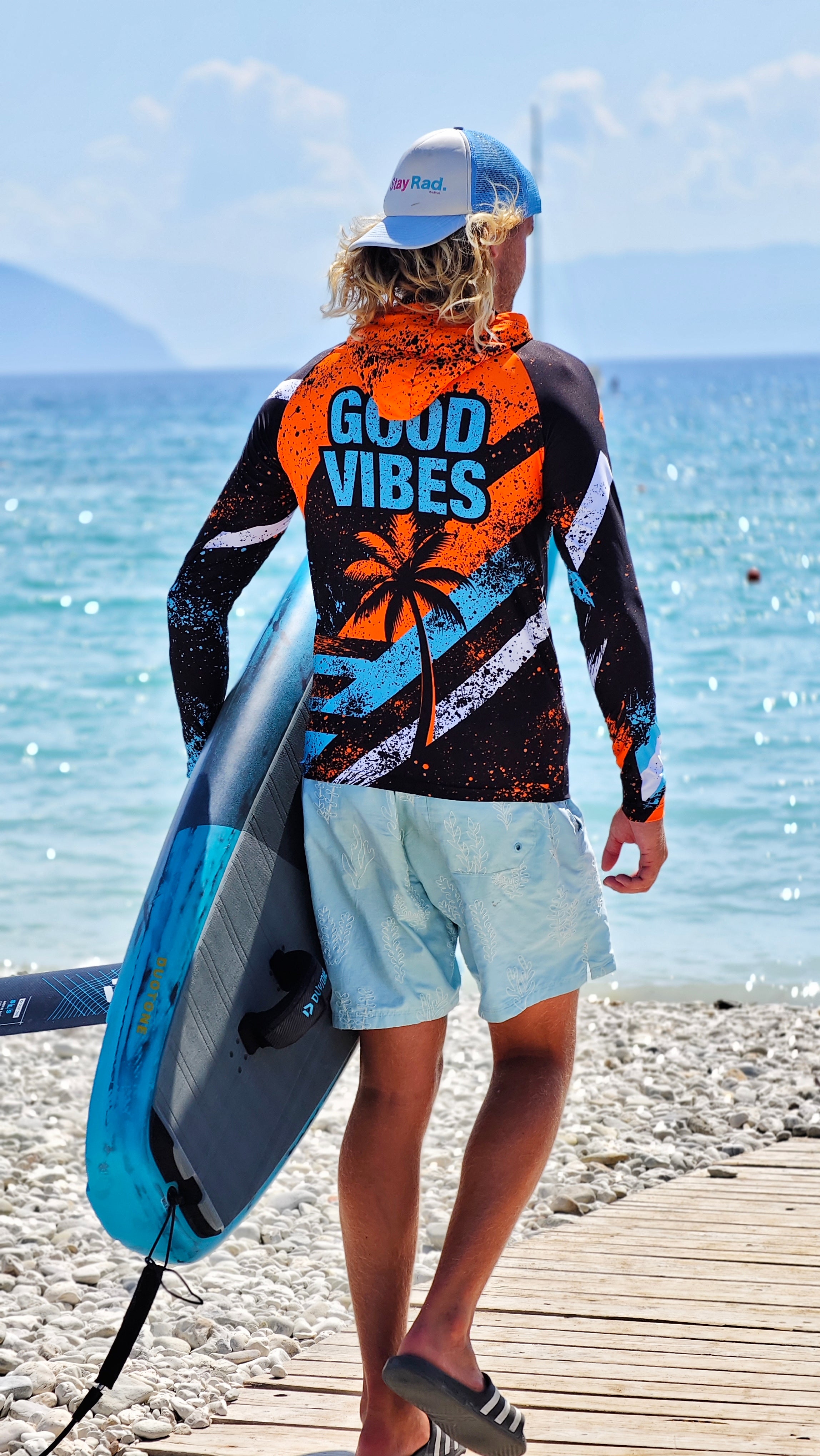 Blue Spirit rashguard masculino CACAO Beachwear™️ com proteção UV
