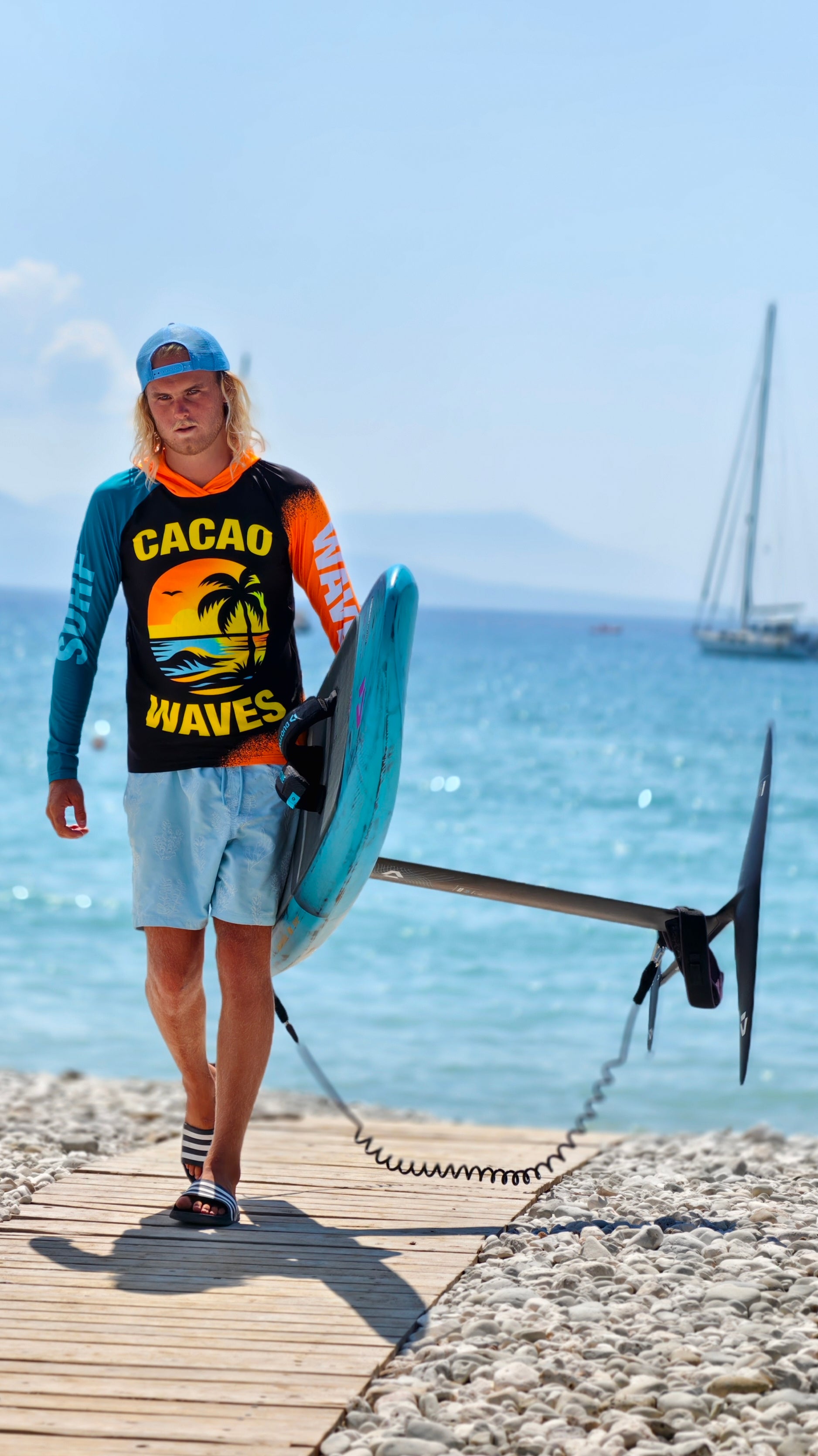 Мъжки рашгард Reef CACAO Beachwear™️ със UV защита