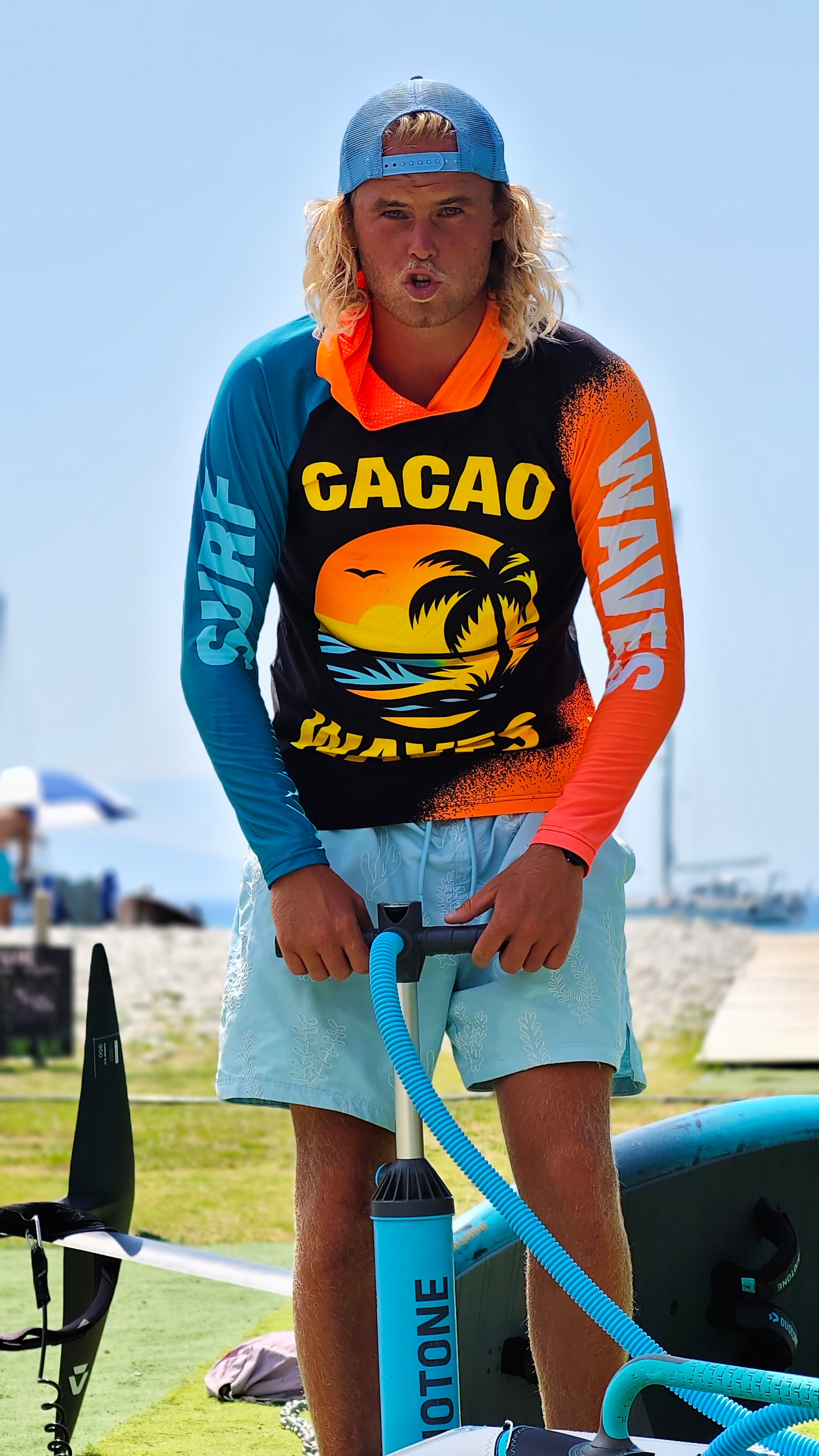 Мъжки рашгард Reef CACAO Beachwear™️ със UV защита
