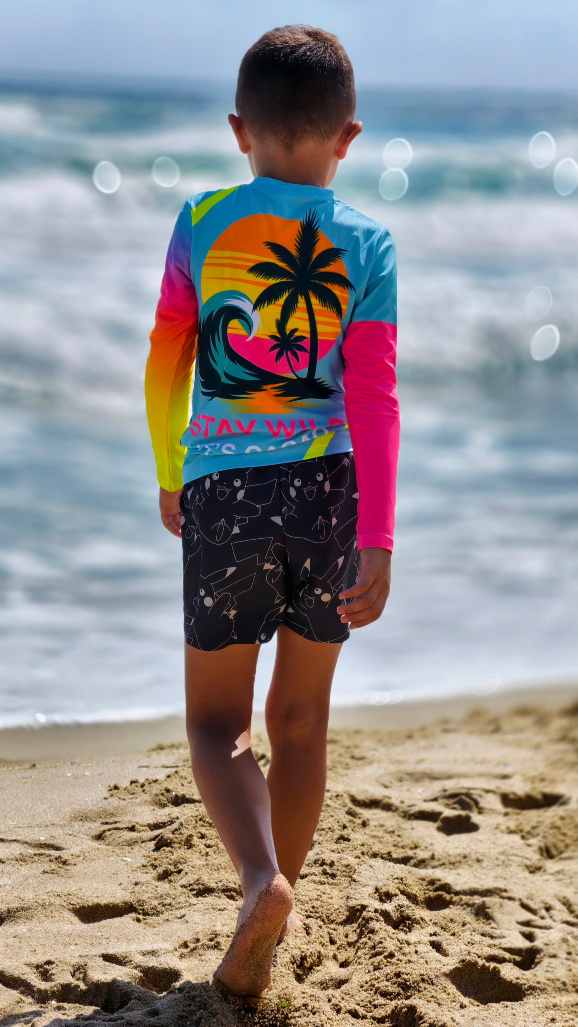 Camisola infantil de proteção UV Ocean Joy CACAO Beachwear™️
