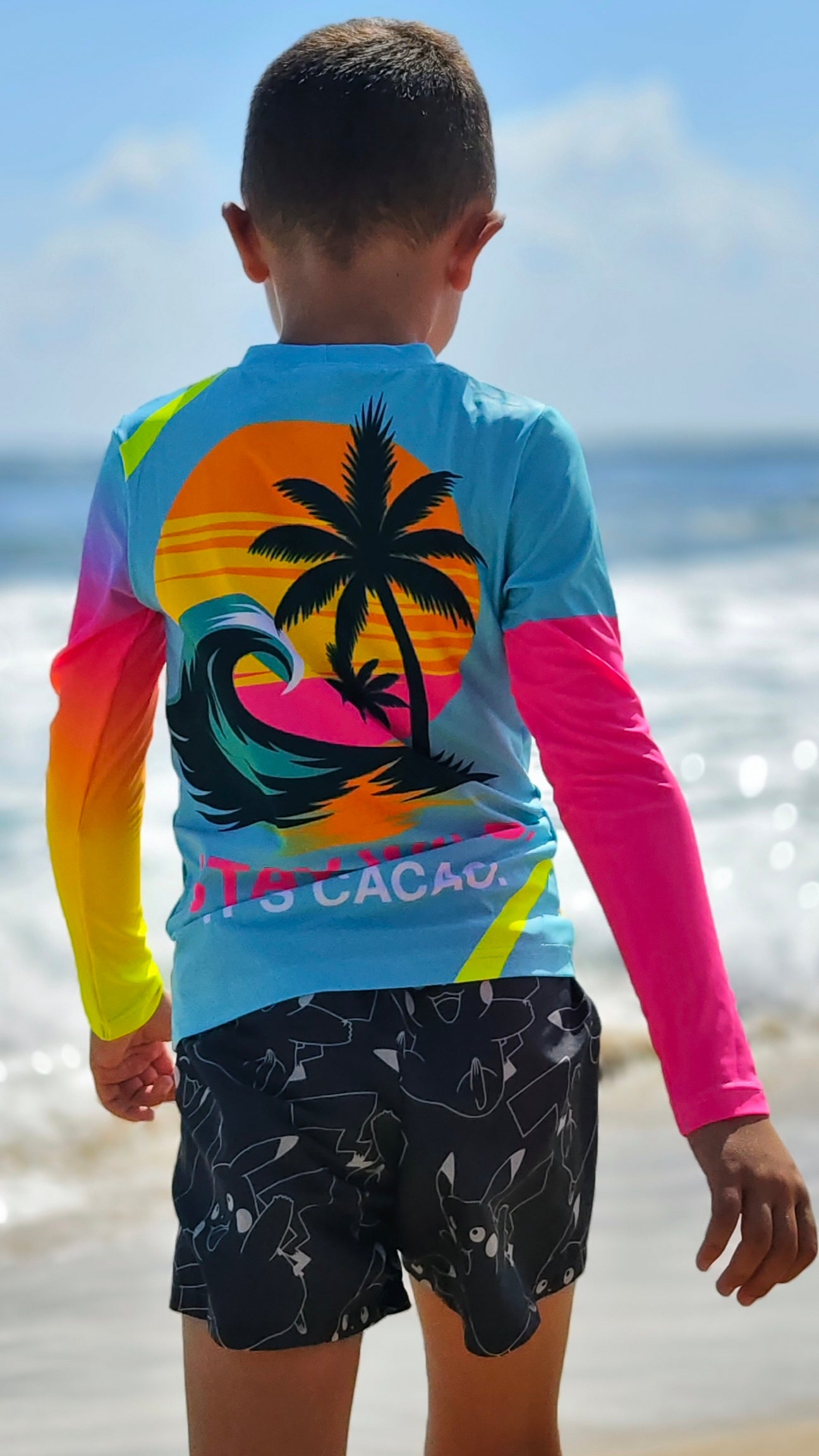 Camisola infantil de proteção UV Ocean Joy CACAO Beachwear™️

