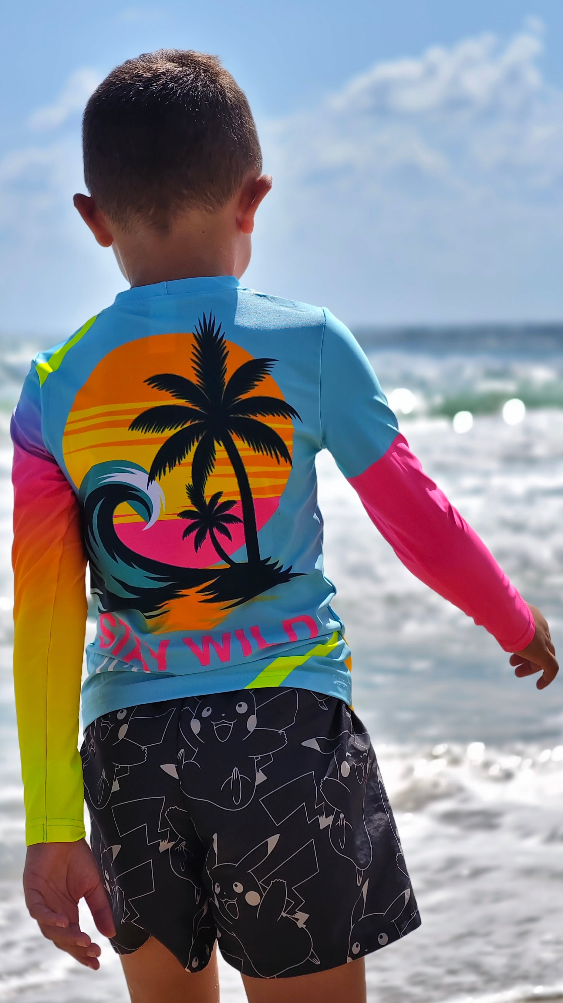 Camisola infantil de proteção UV Ocean Joy CACAO Beachwear™️

